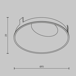 Рамка для светильника Wise Ring057-10-MG