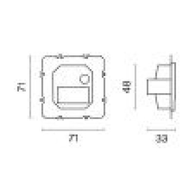 Встраиваемая LED подсветка S70 VLS0706M
