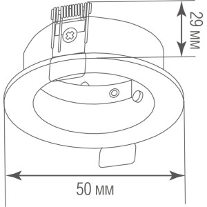 Встраиваемое основание Light Wave Recessed mounting 2B
